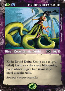 karta: Druid Kulta Zmije